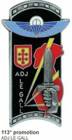 INSIGNE PROMOTION N°113 DE L'ENSOA