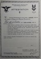 CROIX DE GUERRE AVEC PLAME DE BRONZE