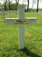 Sépulture de BONDON Auguste, André.