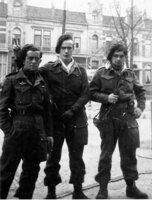 Chemin L, Montal H, et Pichon-Martin J lors de l'opération Amherst 1945