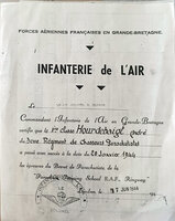 Brevet Para FFL de André Hourdebaigt