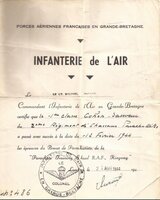 BREVET PARACHUTISTE SAUVEUR COHEN