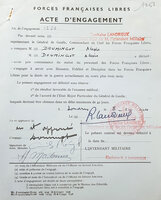 Acte d'engagement FFL de Antonin Betbeze au nom de Doumingo Alexis