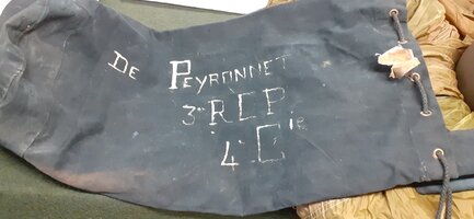 Sac paquetage du SAS De PEYRONNET